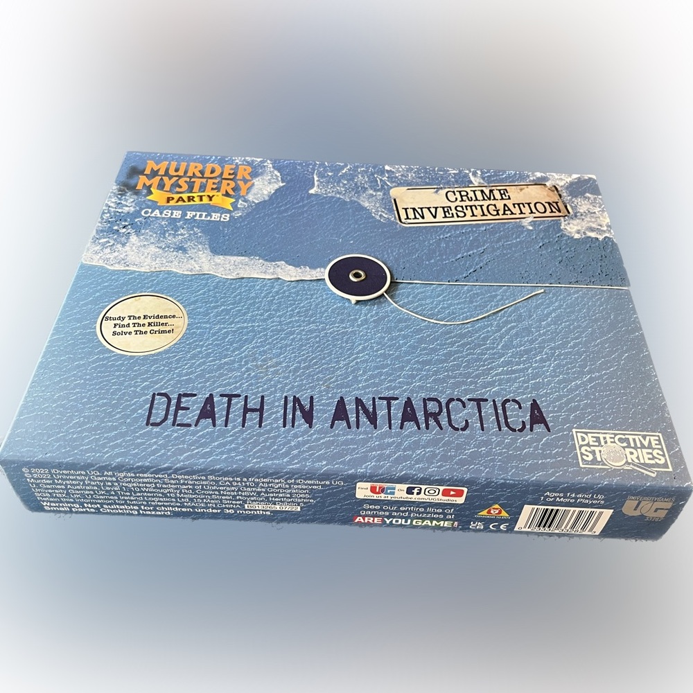 Murder Mystery Party Case Files Death In Antarctica Crime Investigation Game New